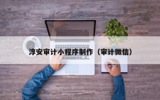 淄博淳安审计小程序制作（审计微信）